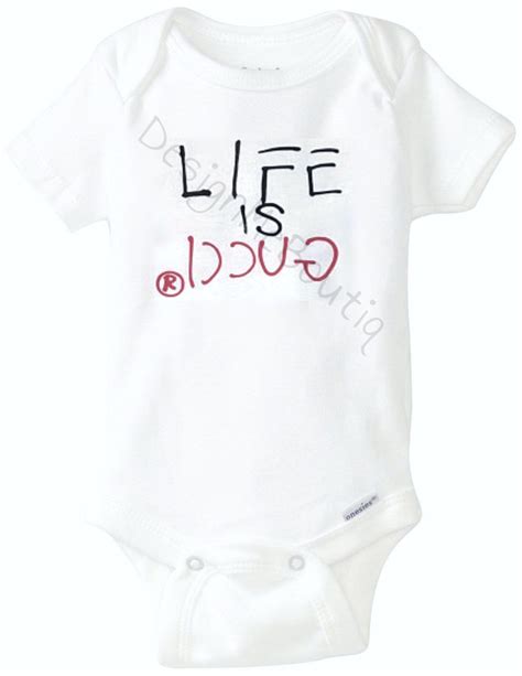 baby gucci clothes boy|life is gucci baby onesie.